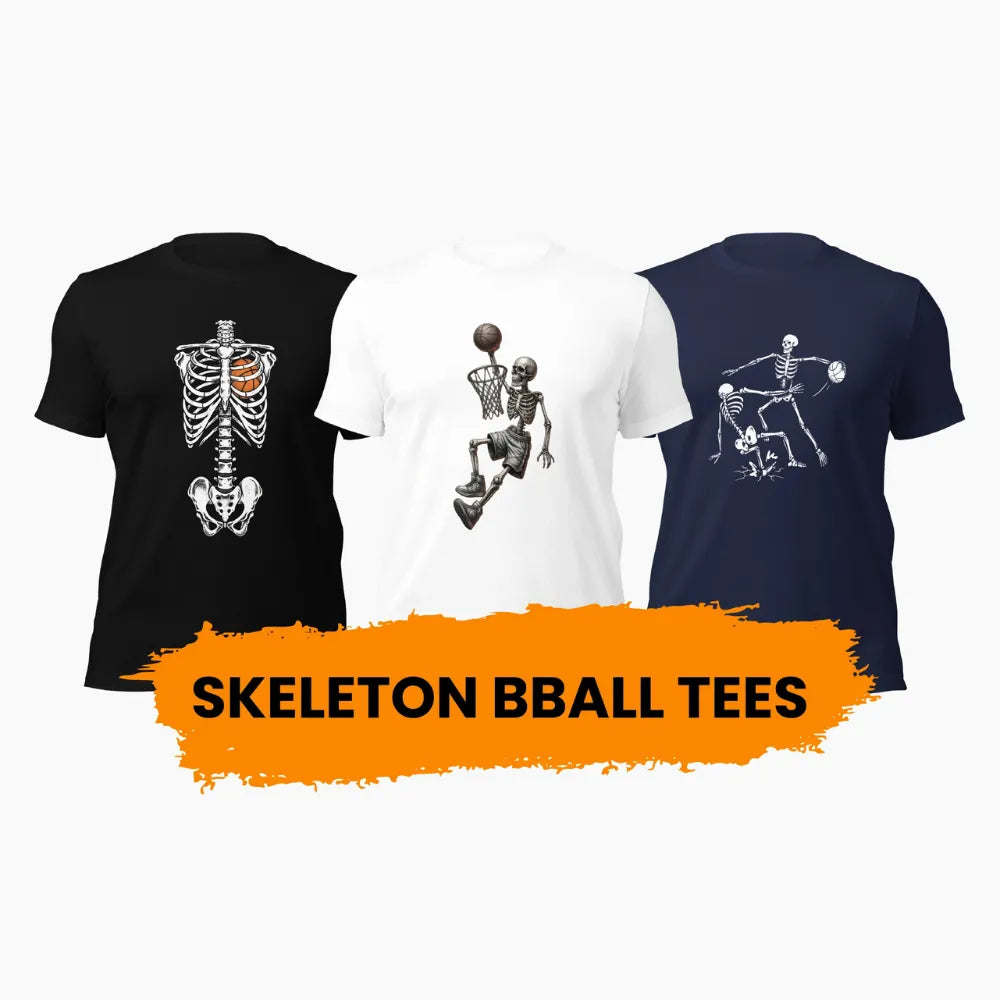 Skeleton Basketball T-Shirts