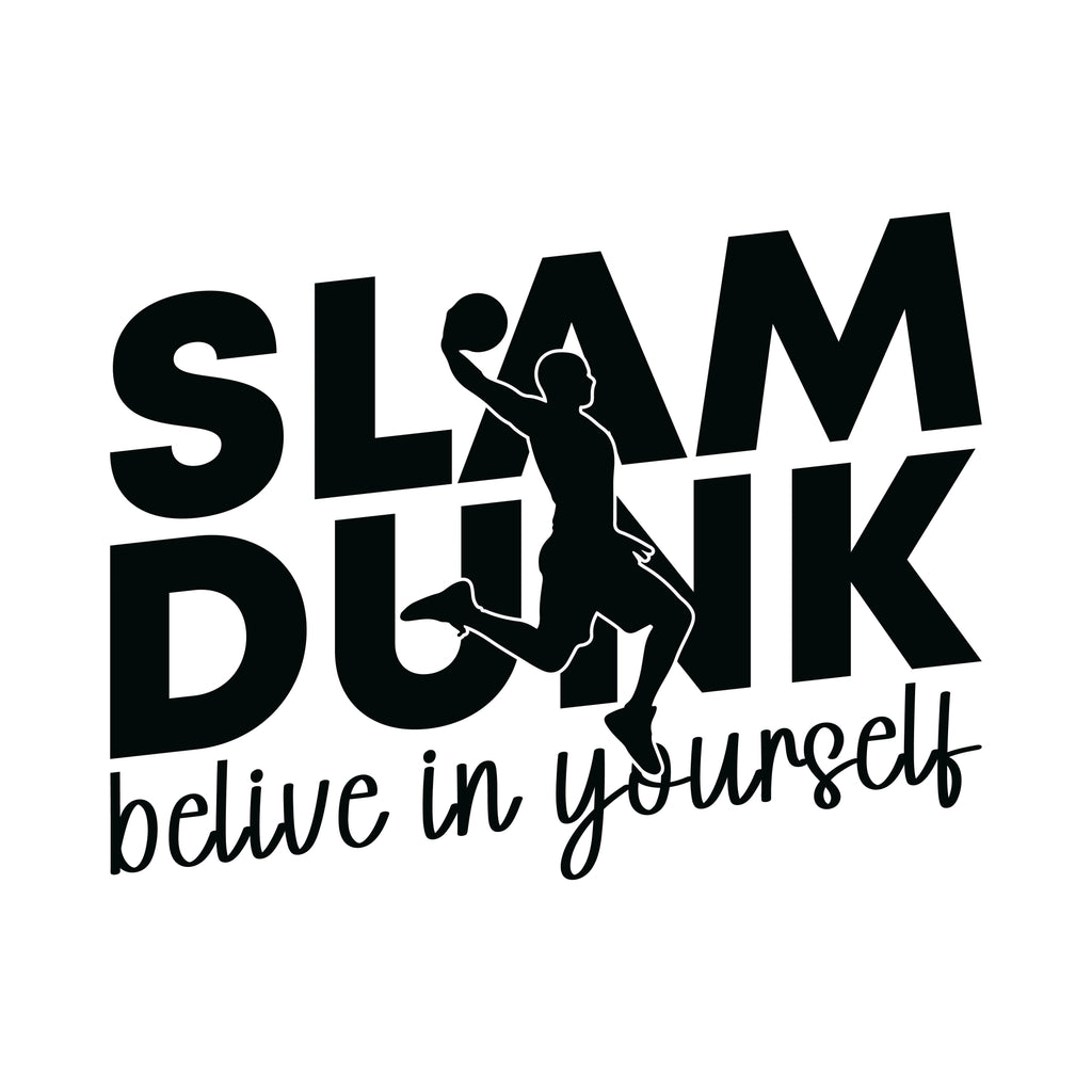 Redunk Slam Dunk Basketball T-shirt featuring a bold basketball graphic, perfect for ballers and basketball fans.