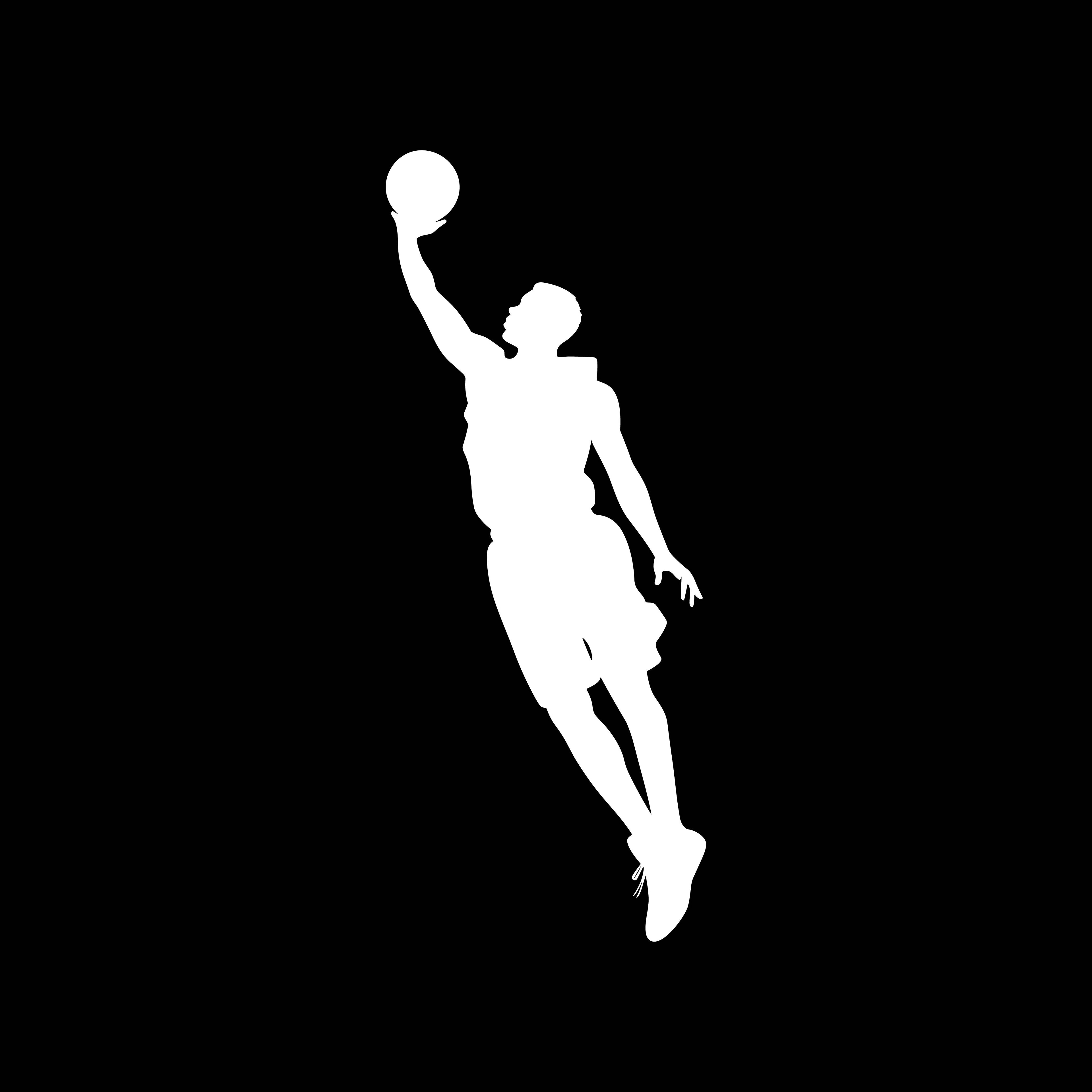 White Silhouette Basketball Player T-Shirt by Redunk, featuring a sports-themed design on a casual T-shirt.