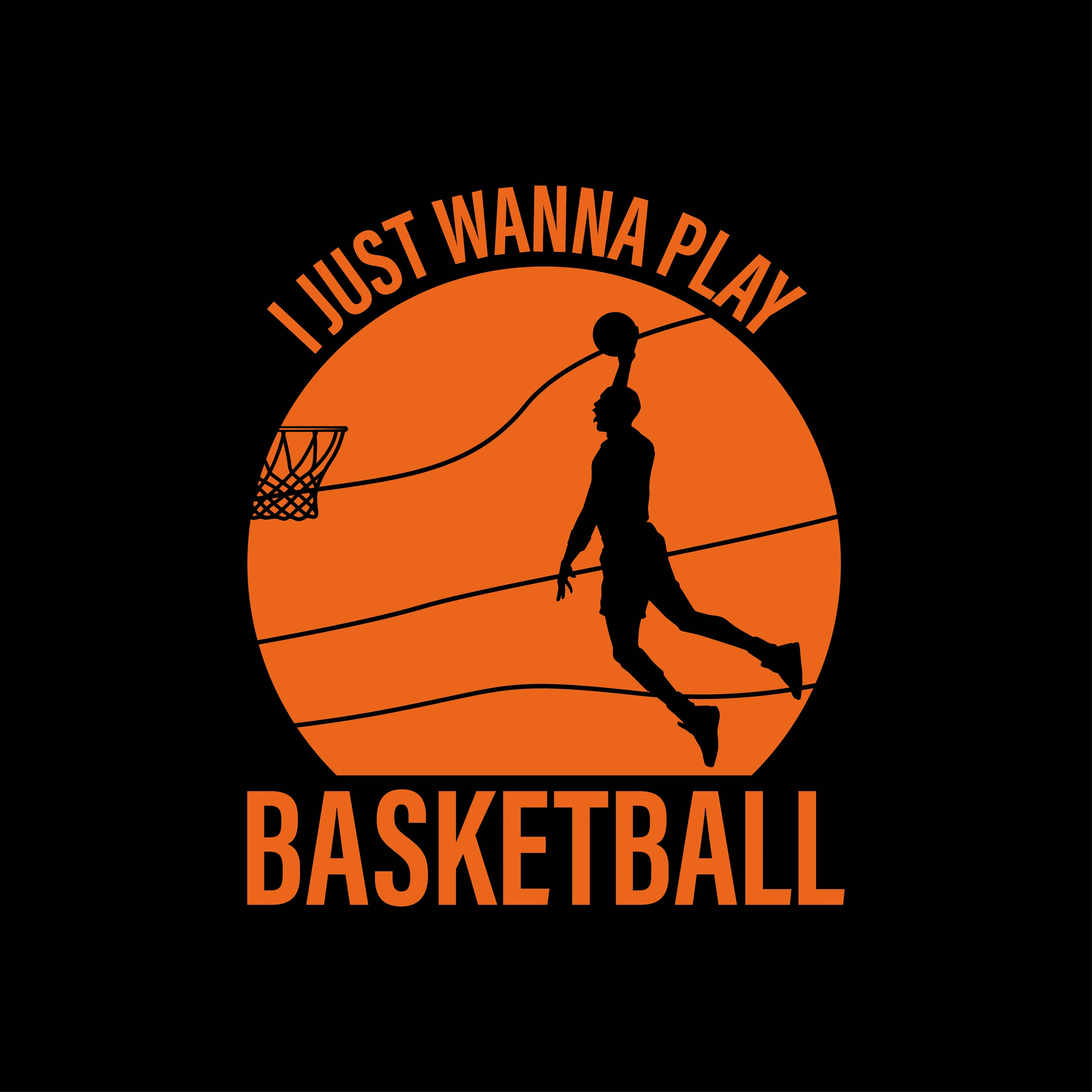 Redunk I Just Wanna Play Basketball T-shirt featuring a casual design and sporty text, perfect for basketball fans.