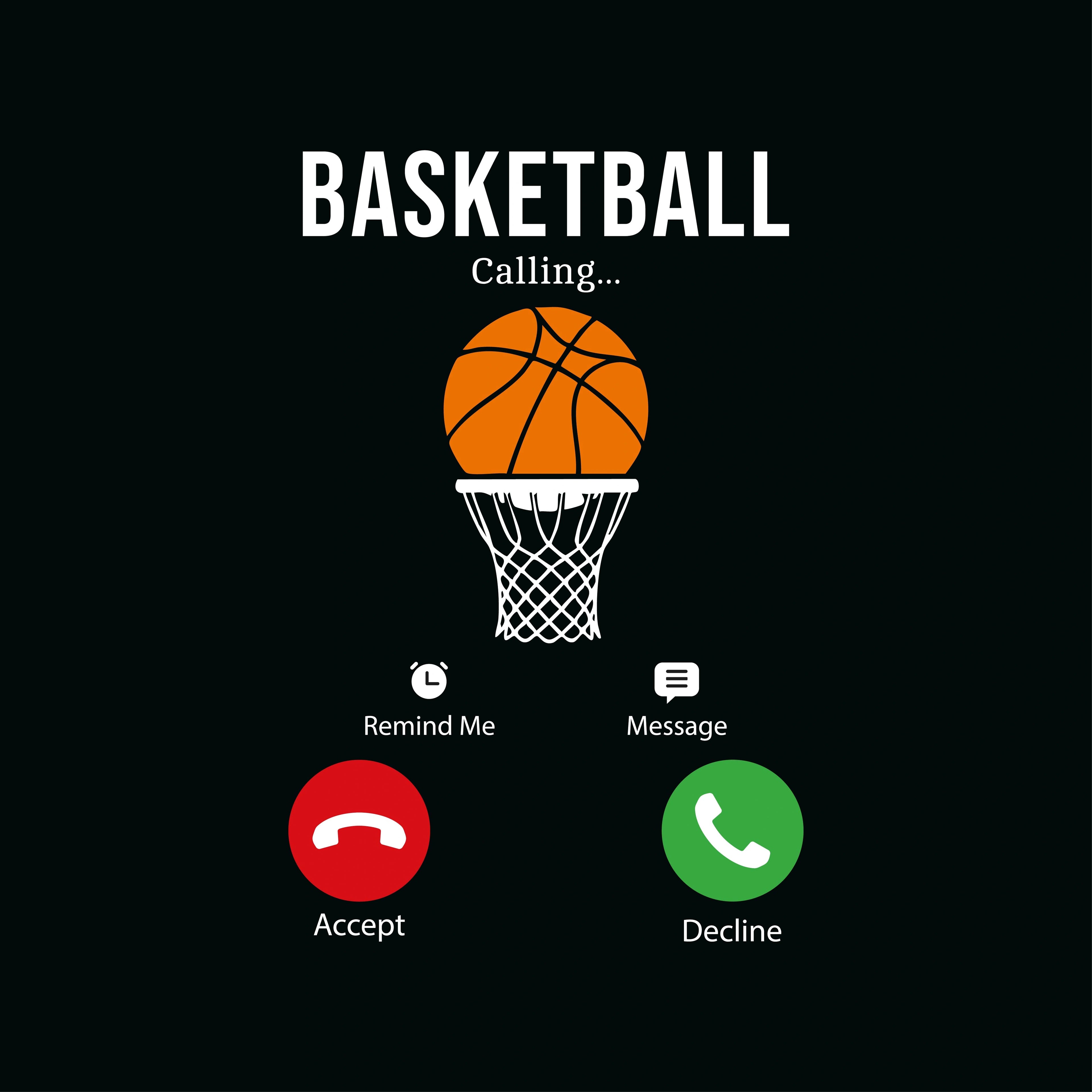 Redunk funny basketball calling T-shirt featuring a playful hoops design on a comfortable casual tee.