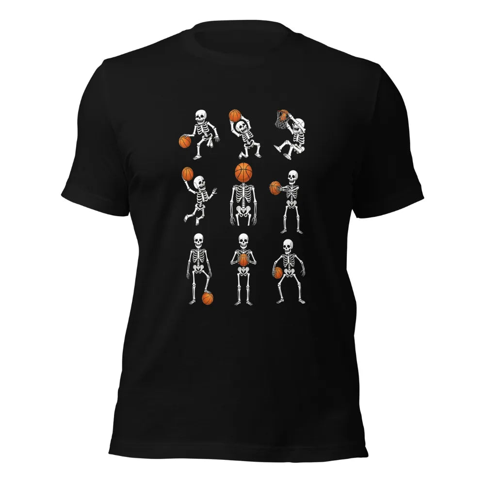 Skeleton Basketball Squad Skills T-Shirt