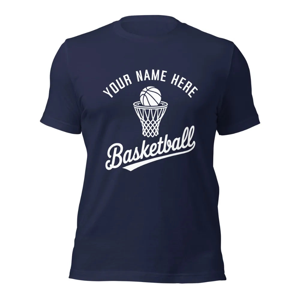 Your Name Here Custom Basketball Gift T-Shirt