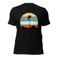 Retro Vintage Basketball Sunset Silhouette T-Shirt