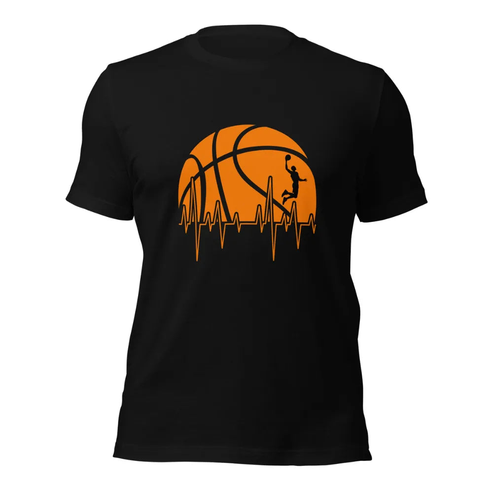 Basketball Heartbeat T-Shirt For Basketball Fans