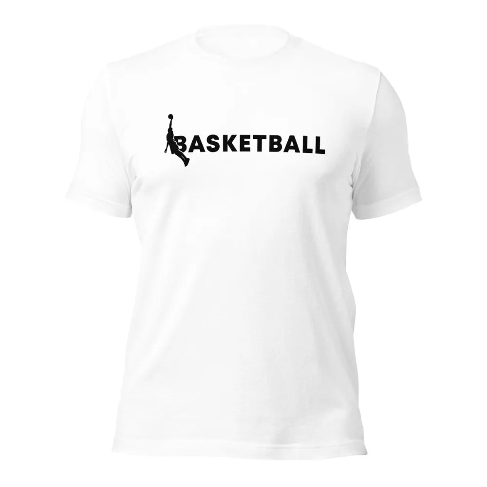 Basketball Typography Player Silhouette T-Shirt