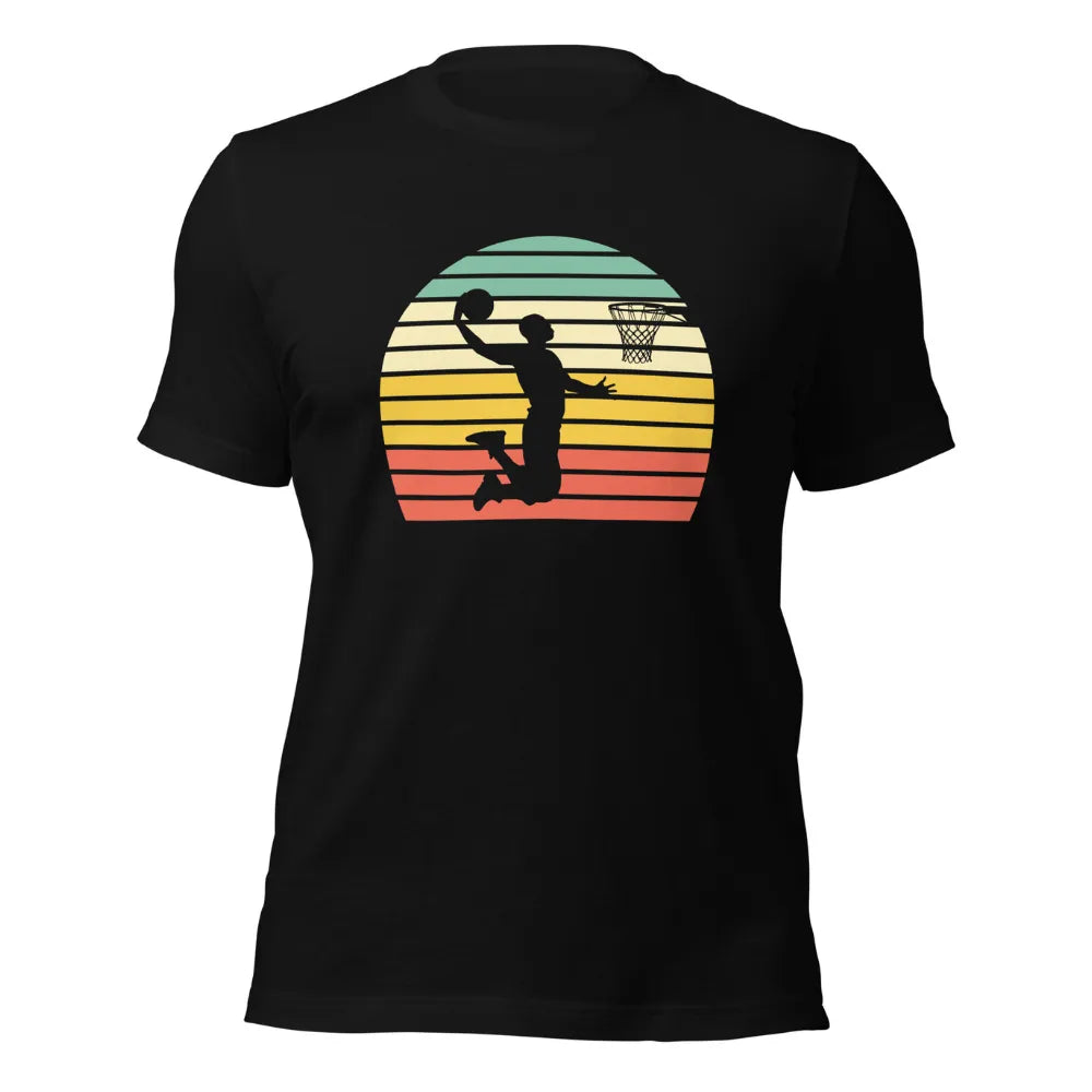 Retro Sunset Basketball Legend Player T-Shirt