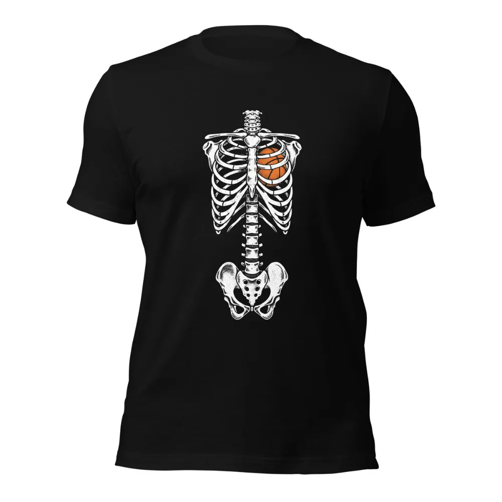 Basketball In My Heart Skeleton T-Shirt
