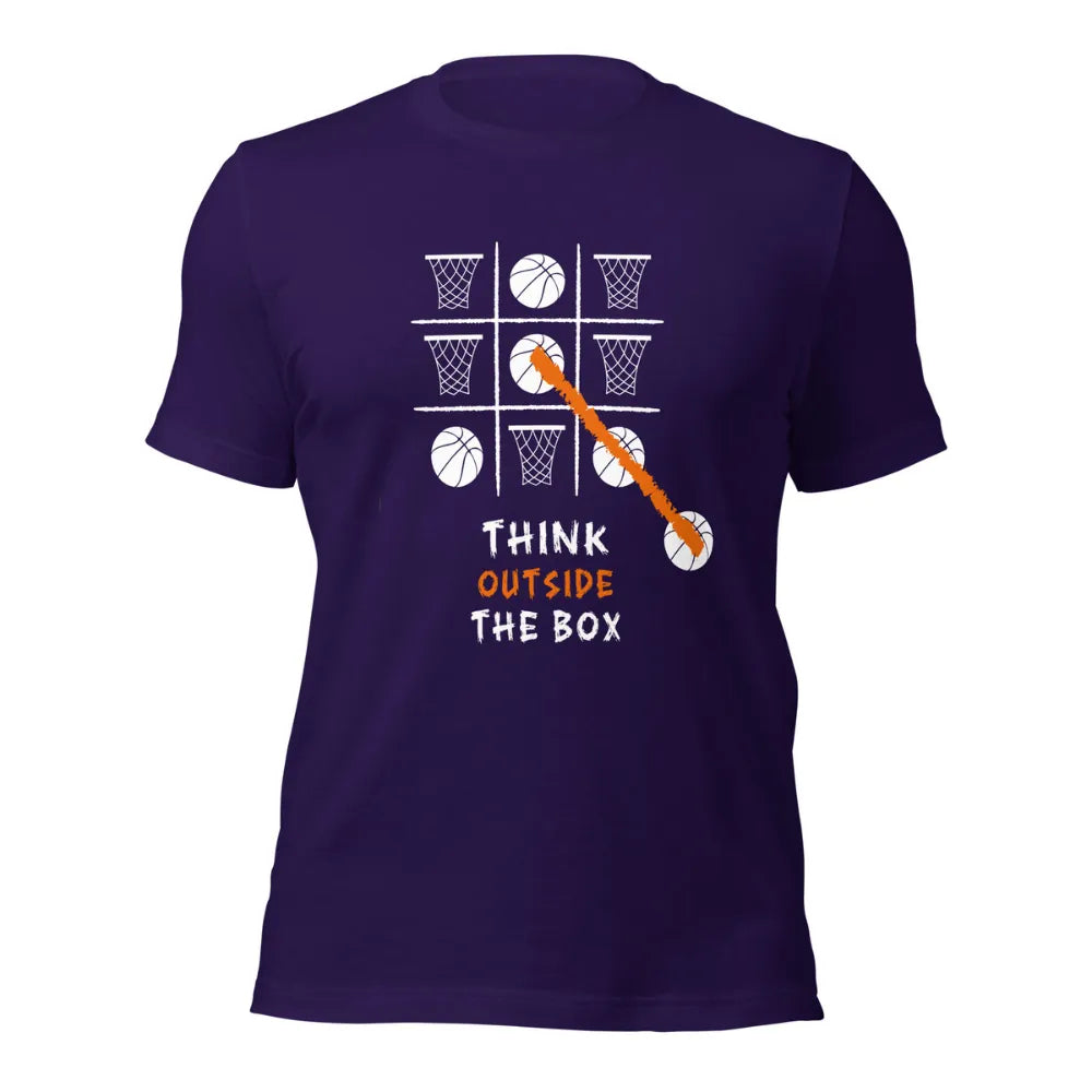 Think Outside The Box Motivational Basketball T-Shirt
