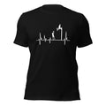 Basketball Heartbeat Jump Shot Silhouette Player T-Shirt