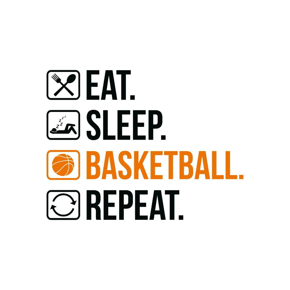 Eat Sleep Basketball Repeat Gift For Bballers