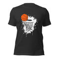 Splatter Effect Basketball Rim Streetwear T-Shirt