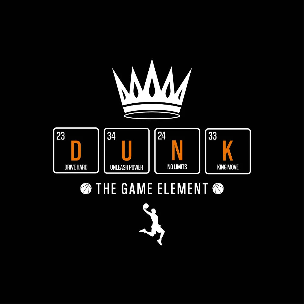 King Of Dunk Basketball Game Element Crown T-Shirt