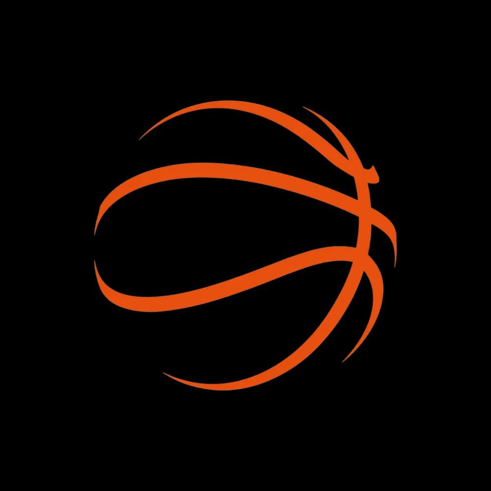 Abstract Line Art Basketball Graphic T-Shirt