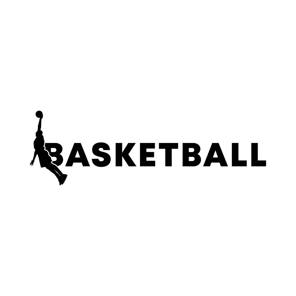 Basketball Typography Player Silhouette T-Shirt