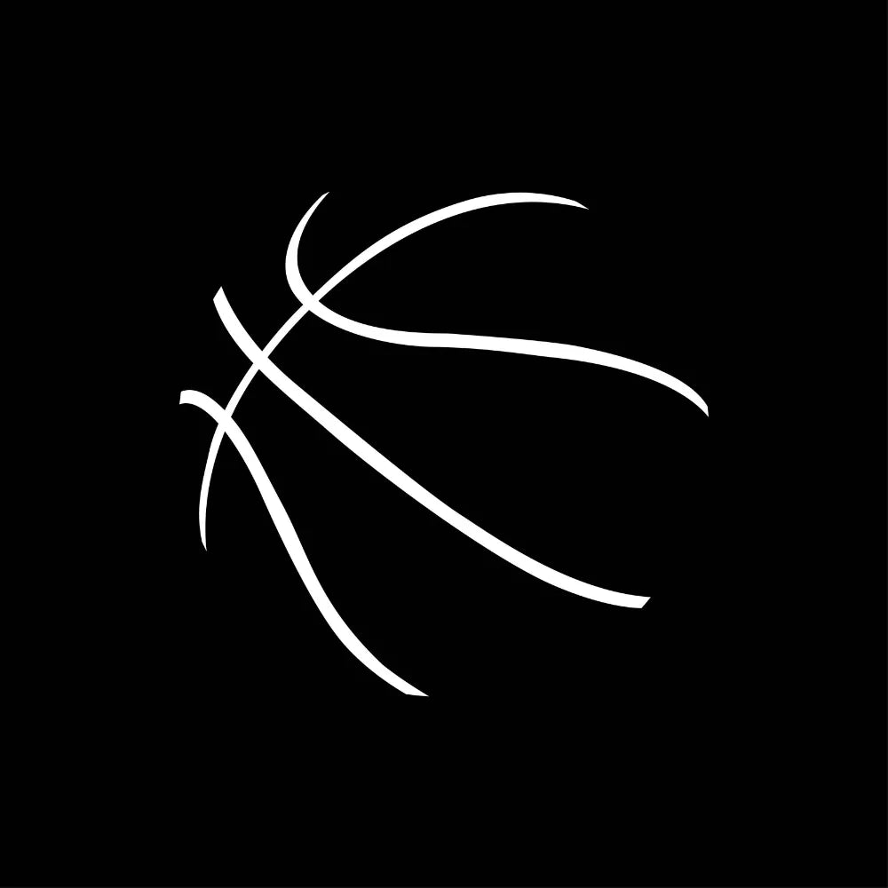 Abstract Line Art Basketball Silhouette T-Shirt