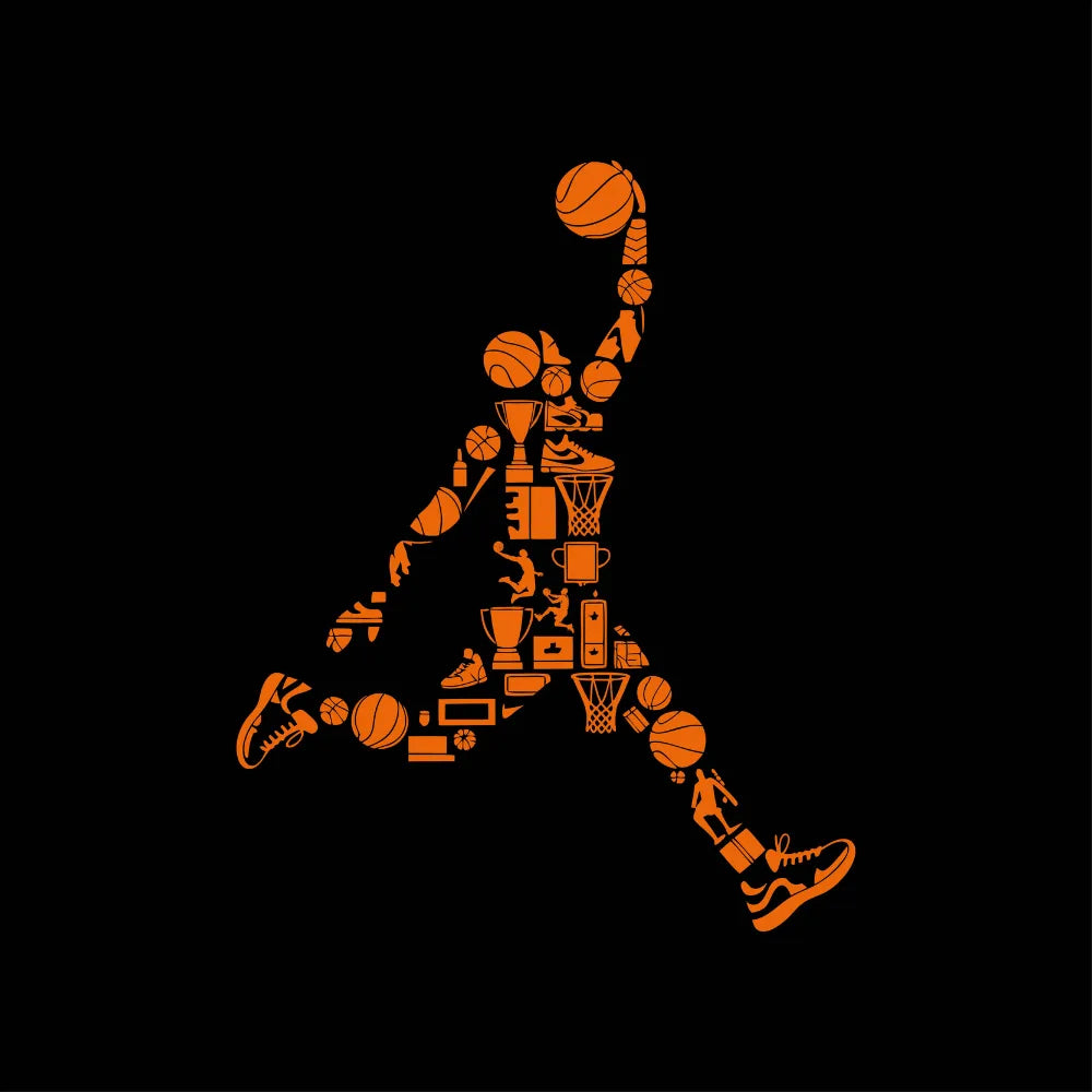 Slam Dunk Player Typography Elements T-Shirt