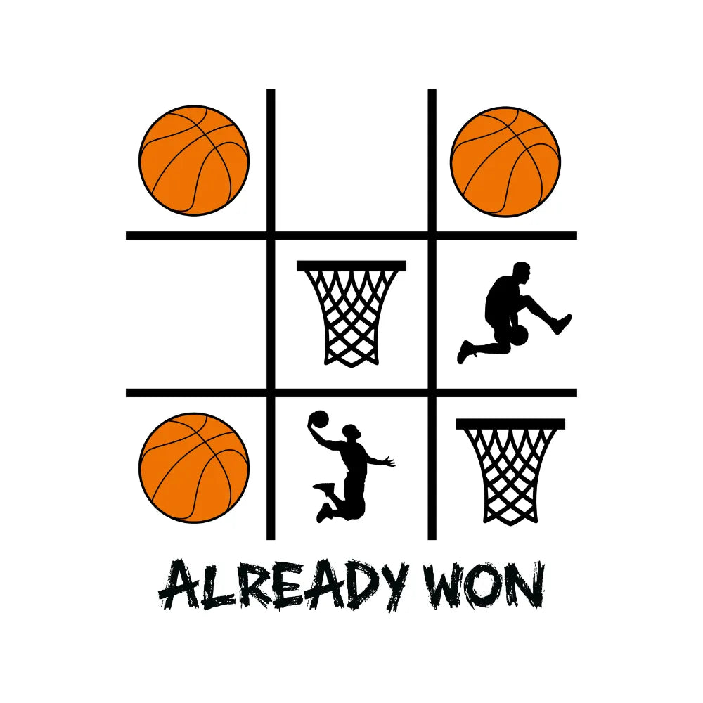 Tic Tac Toe Basketball Game T-Shirt