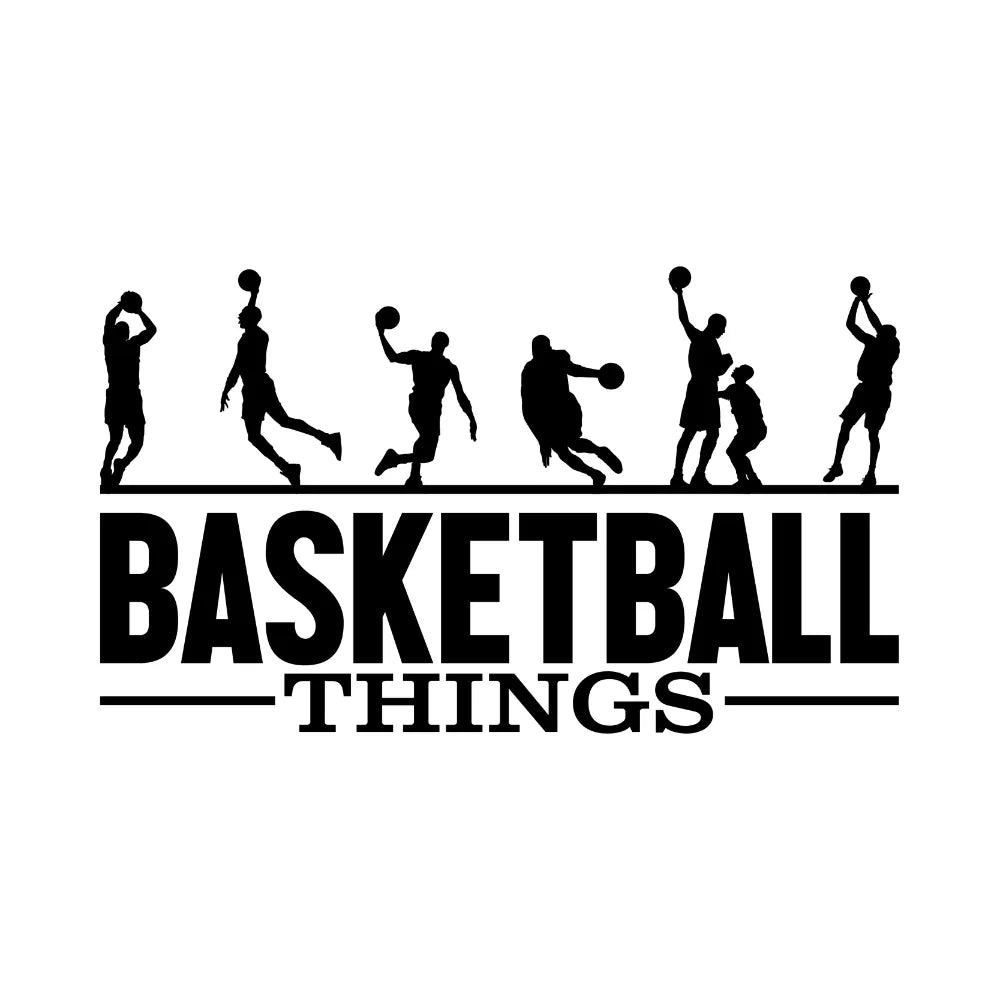 Basketball Things Players Silhouette Hoops T-Shirt