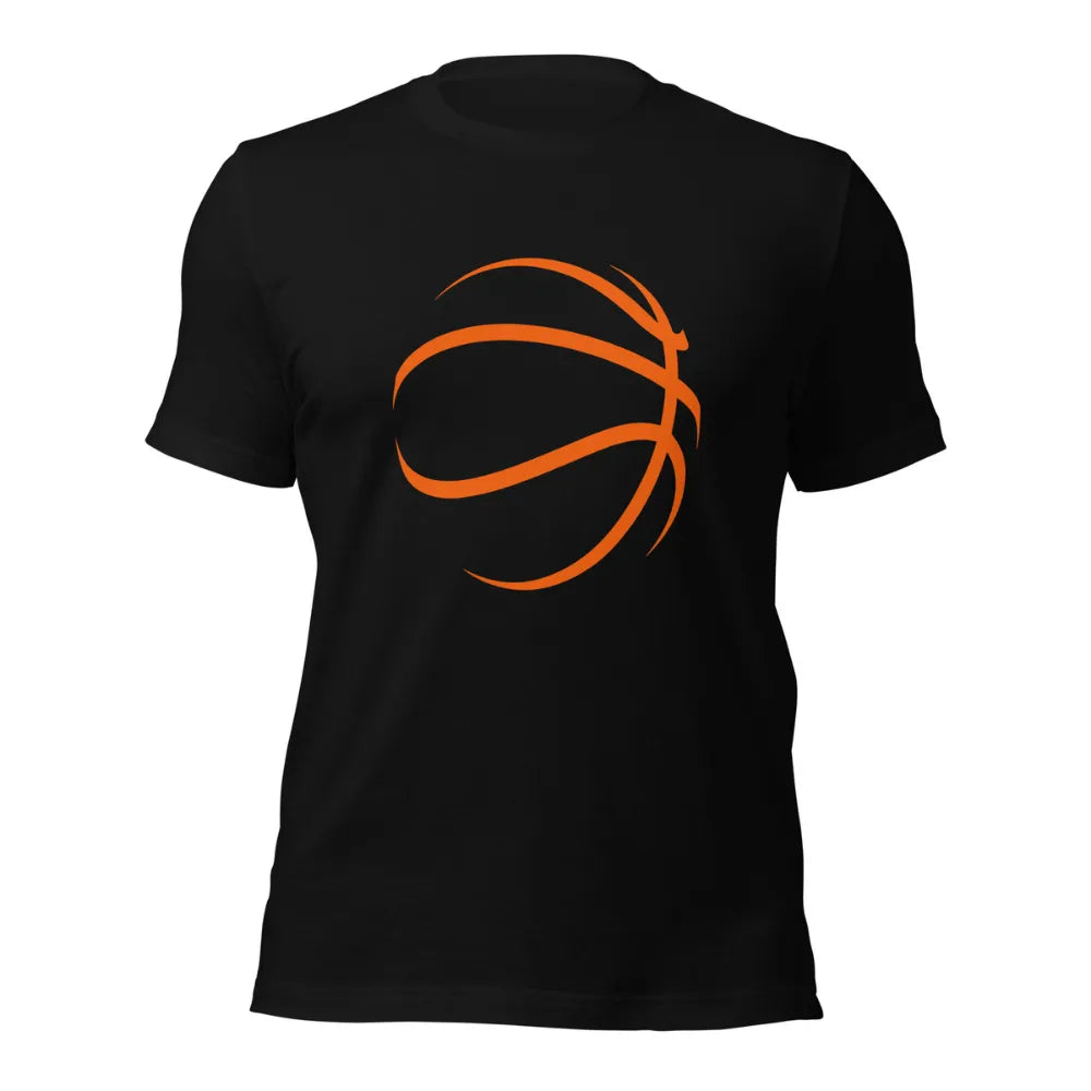 Abstract Line Art Basketball Graphic T-Shirt