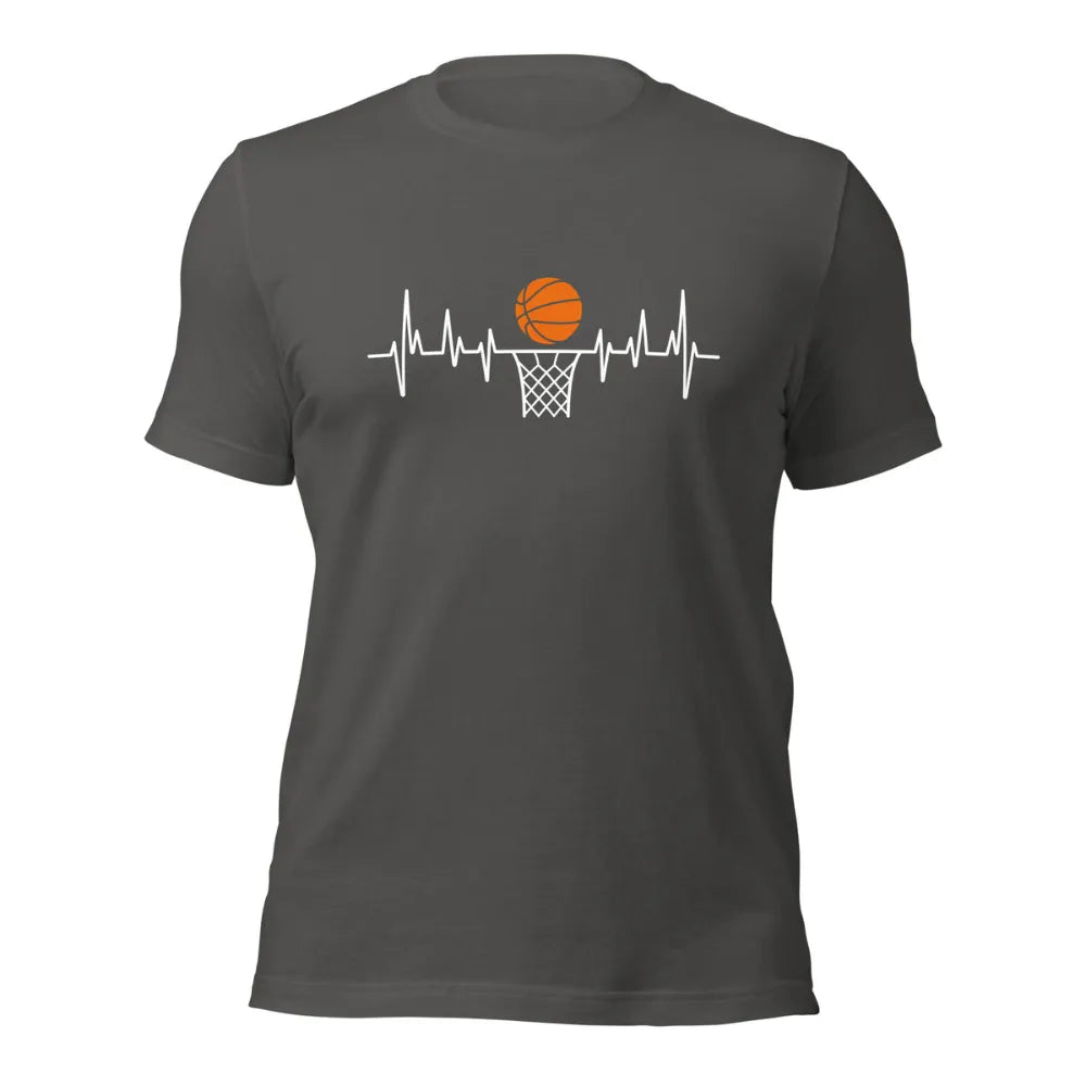 Live The Game Basketball Heartbeat Graphic T-Shirt