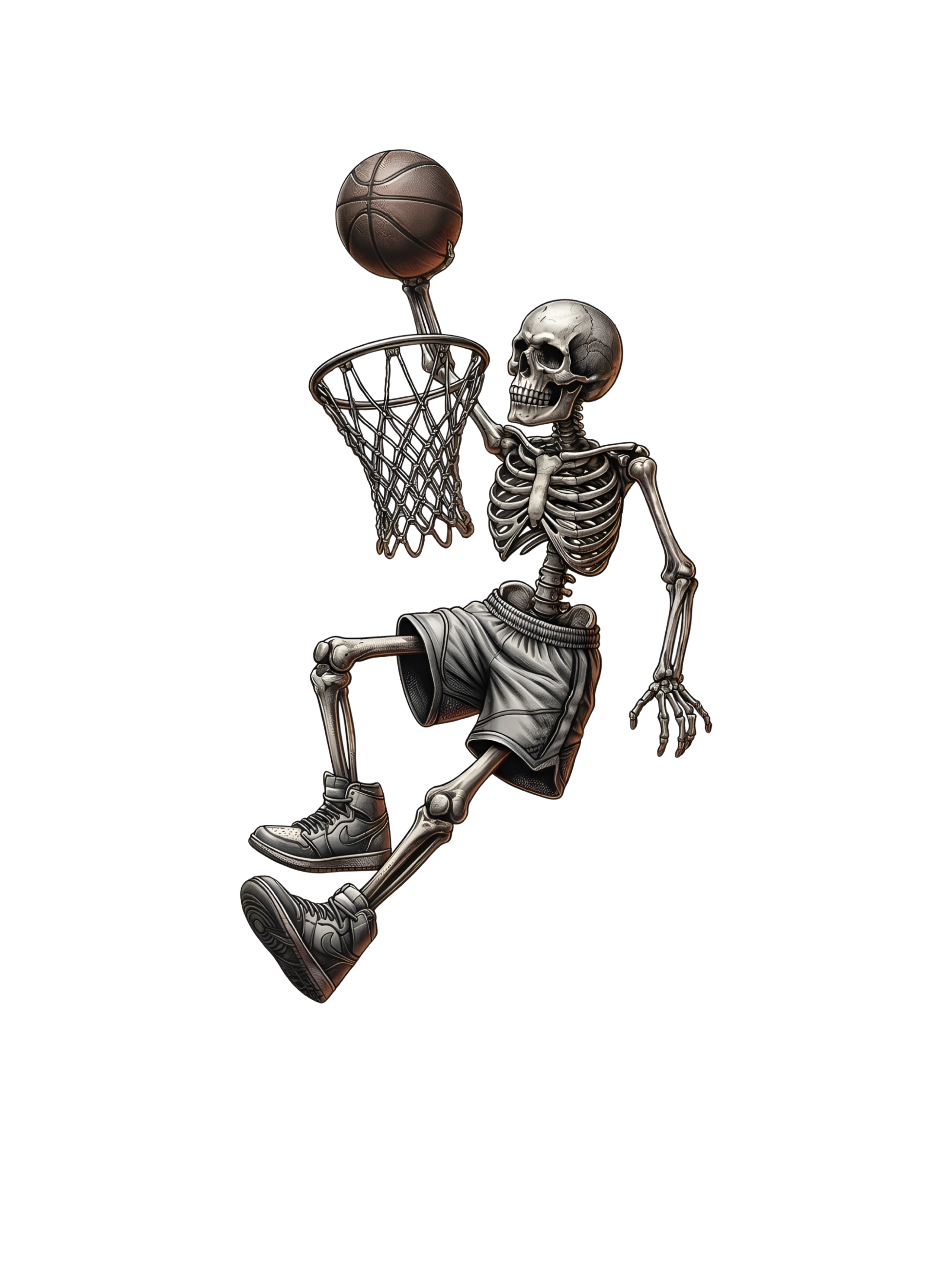 Redunk Skull Hooper basketball T-shirt featuring a bold skull graphic and sporty design on a comfortable tee.
