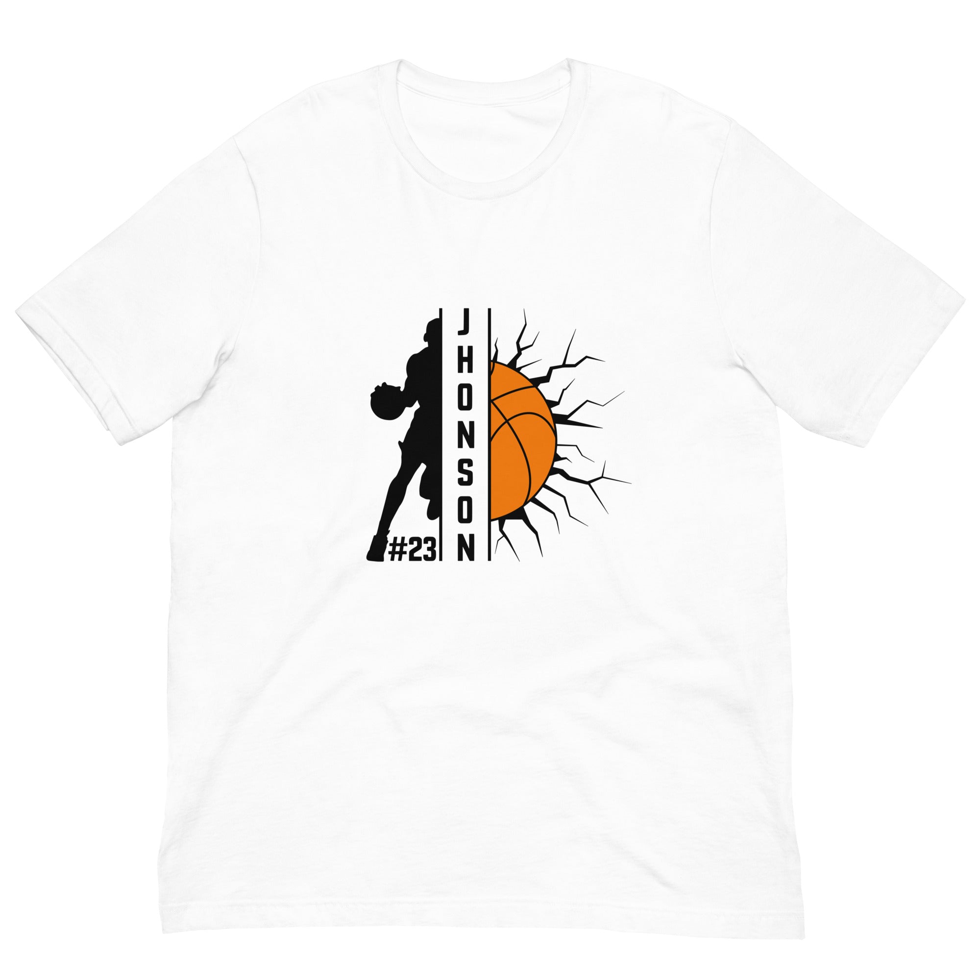White unisex T-shirt by Redunk, front view showing classic fit and simple design, ideal for casual wear.